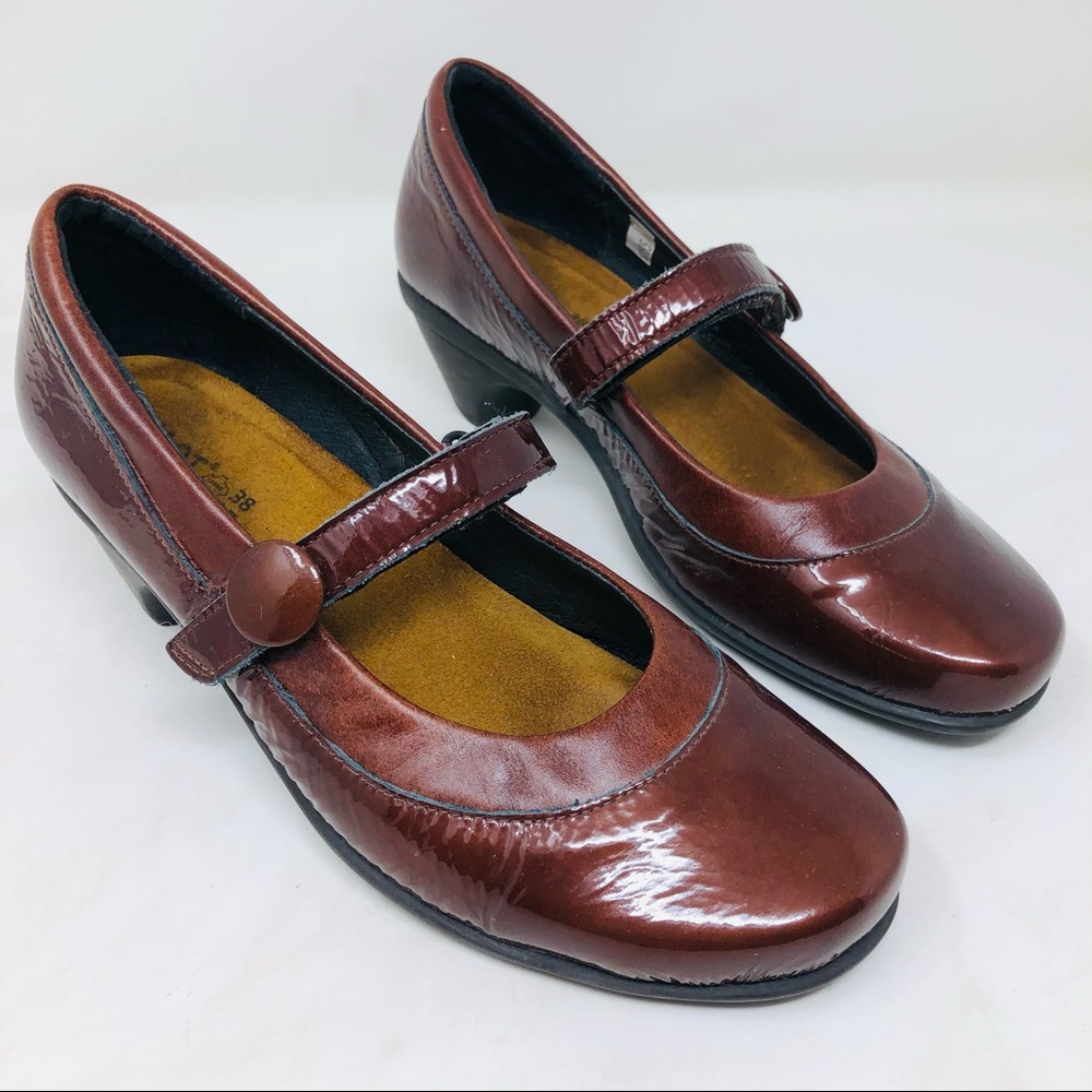 Naot Patent Leather Mary Jane Heels